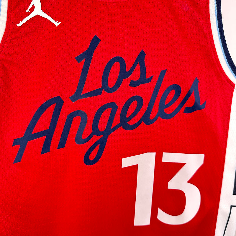 Clippers GEORGE # 13 Red NBA Jerseys