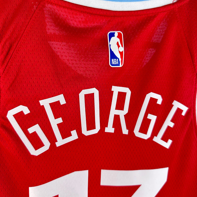 Clippers GEORGE # 13 Red NBA Jerseys