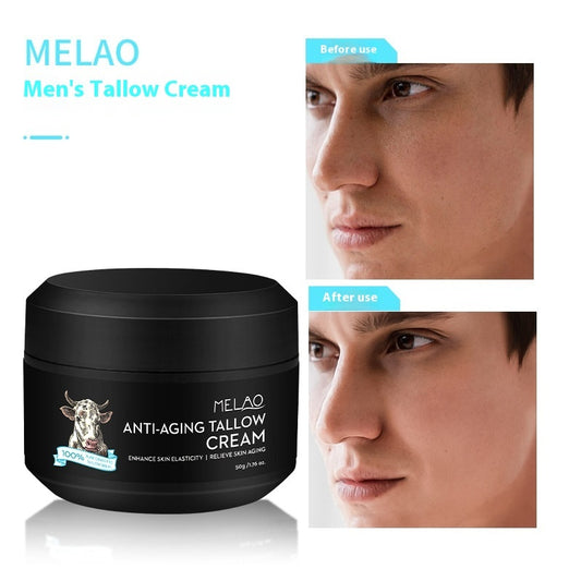 MELAO Men's Anti-Aging Tallow Cream: Firming, Moisturizing & Fine Line Reduction for All Skin Types