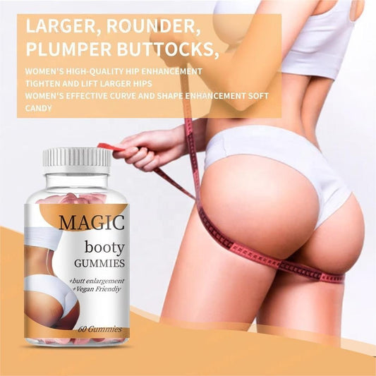 Hip-lifting Gummy - Cubes Bigger Hip and Butt Lifter Booster Enlargement Gummies Pour Les Fesses En Sachet BBL Gummies