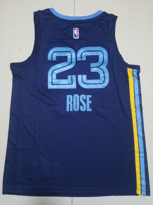 Memphis Grizzlies ROSE # 23 Navy Blue NBA Jerseys