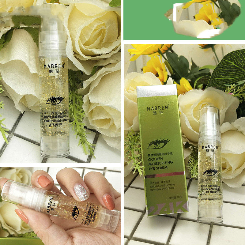 MABREM Pro Gold Under Eye Serum: Anti-Wrinkle, Dark Circle & Puffiness Remover with Hyaluronic Acid (10ml) - Buy 3 Pay For 2