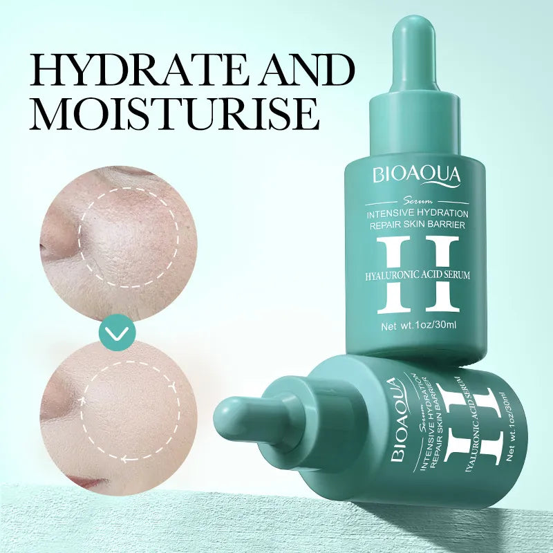 BIOAQUA Retinol, Vitamin C, Hyaluronic Acid Serum Set - Anti-Wrinkle, Skin Tone Balancing, Dark Spot Reducing, Moisturizing, Repairing 3-piece set