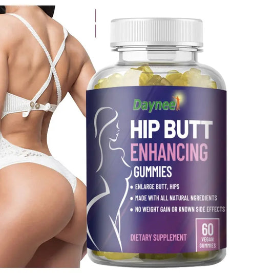 DAYNEE Hip & Butt Enhancing Gummies – Natural Hip & Breast Plumping, Lifting & Firming Vegan Supplement