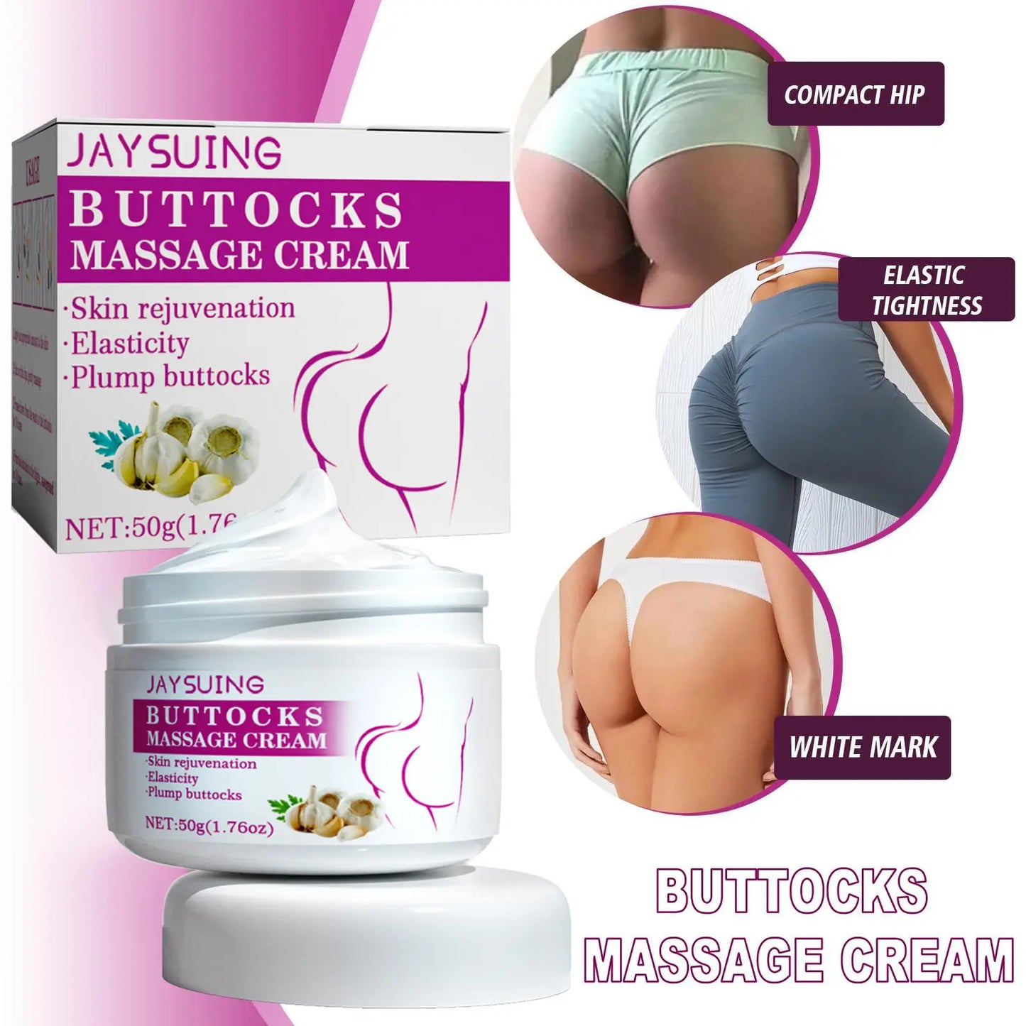 JAYSUING Buttocks Firming and Lifting Peach Booty Cream 50g