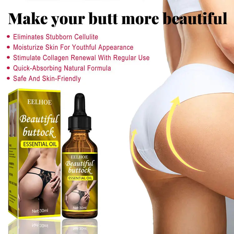 EELHOE Hip Up Essential Oil Buttock Enlargement Cream Effective Lifting & Firming Butt Hip Lift Beauty Big Ass