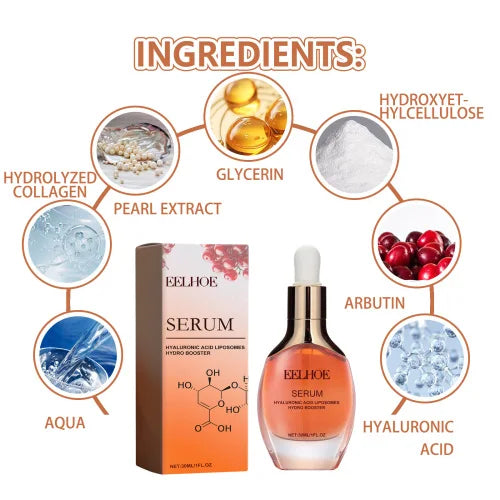 EELHOE Hyaluronic Acid Facial Serum – Deep Hydration, Wrinkle Reduction & Brightening