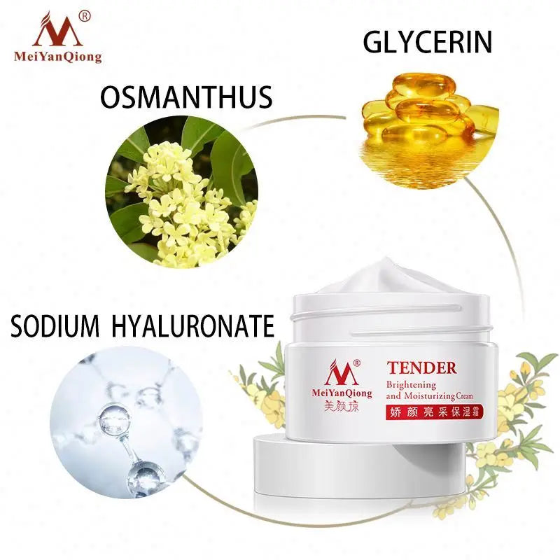 MeiYanQiong Anti-Wrinkle Face Cream with Hyaluronic Acid 40g - Wrinkle Reduction, Brightening Effect, Deep Hydration