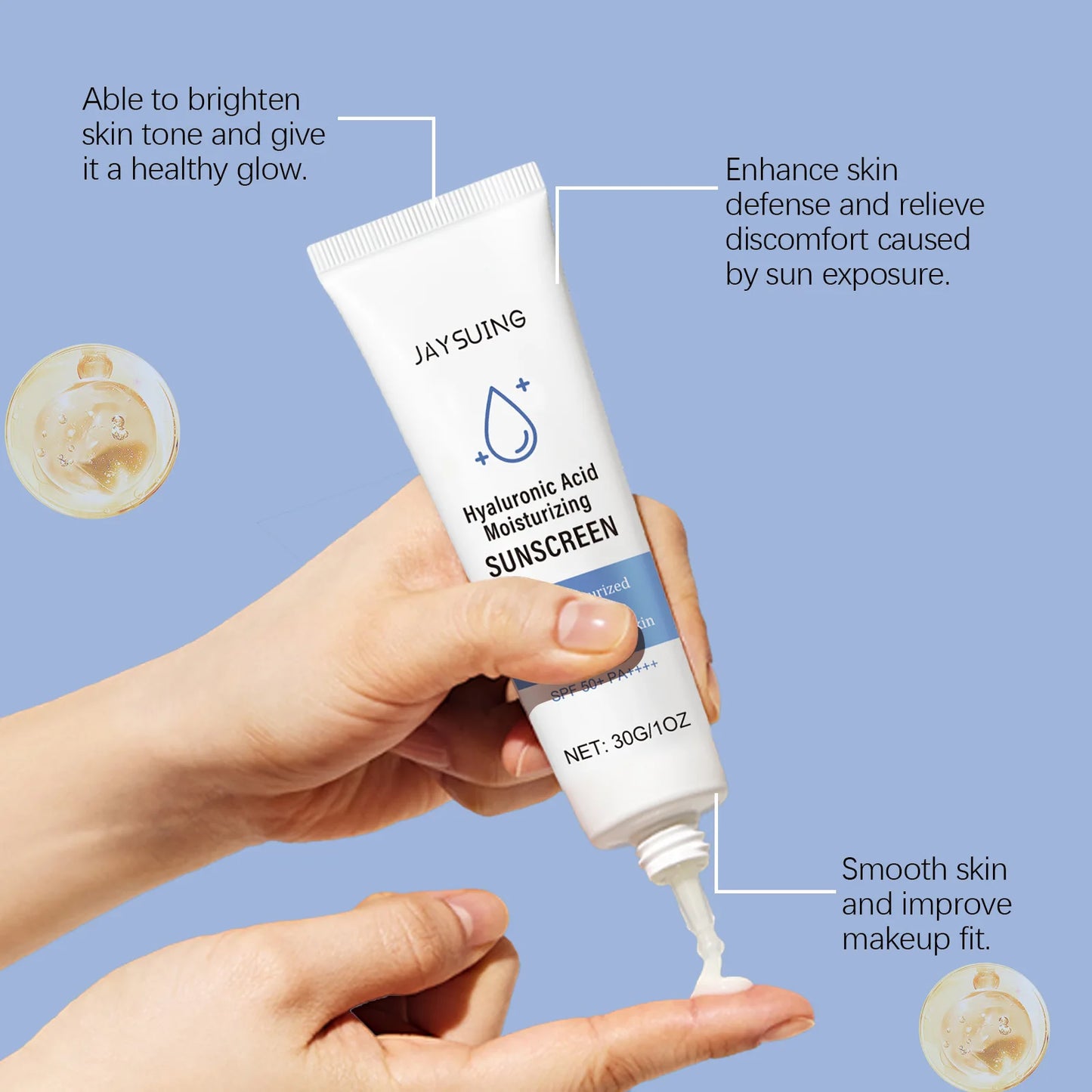 JAY SUING Hyaluronic Acid Moisturizing Sunscreen - SPF 50+ PA++++