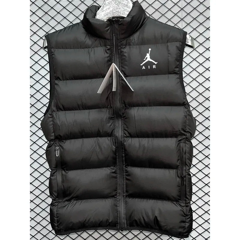 Jordan Air Black Cotton Jacket Vest (Waistcoat)