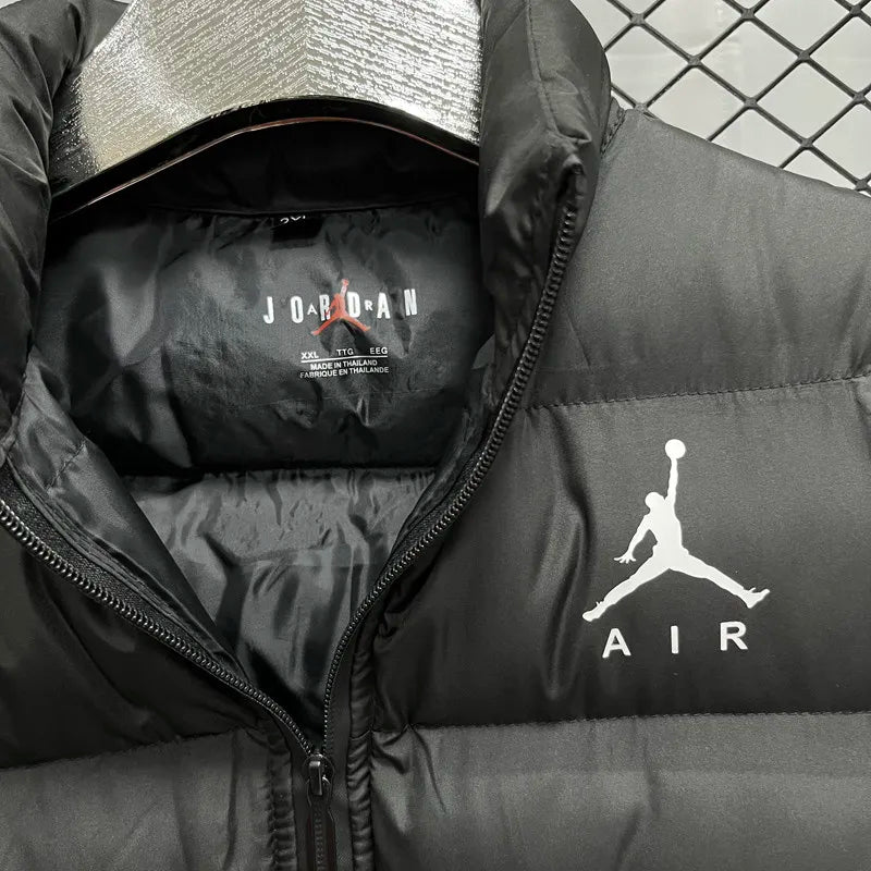 Jordan Air Black Cotton Jacket Vest (Waistcoat)