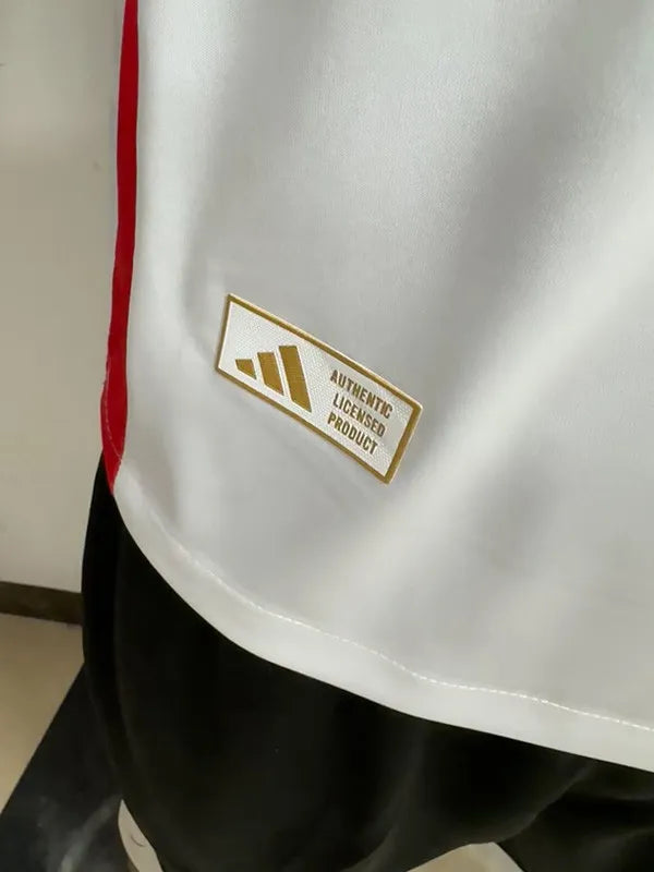 Lyon Home Player Version Soccer Jersey