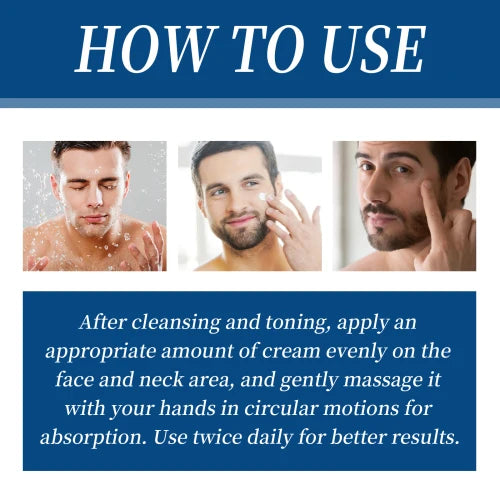 EAST MOON Men's AGEREVIVE Collagen Cream: Anti-Wrinkle, Firming & Hydrating Face Cream (30g)