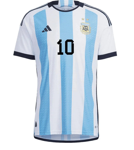 Messi #10 Argentina World Cup Champions Jersey - Home Jersey