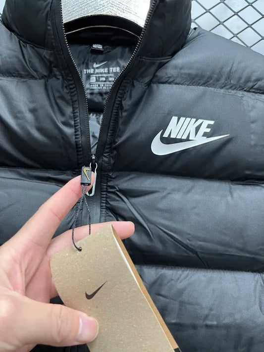 Nike Black Cotton Jacket Vest (Waistcoat)
