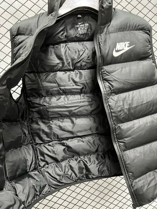 Nike Black Cotton Jacket Vest (Waistcoat)