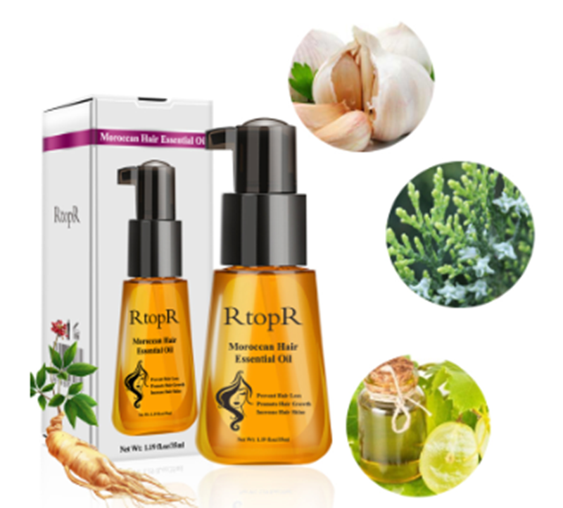 RTOPR Moroccan Essence Hair Serum (Unisex) 35ml - Anti-Hair Loss Herbal Support - Buy 3, Pay For 2