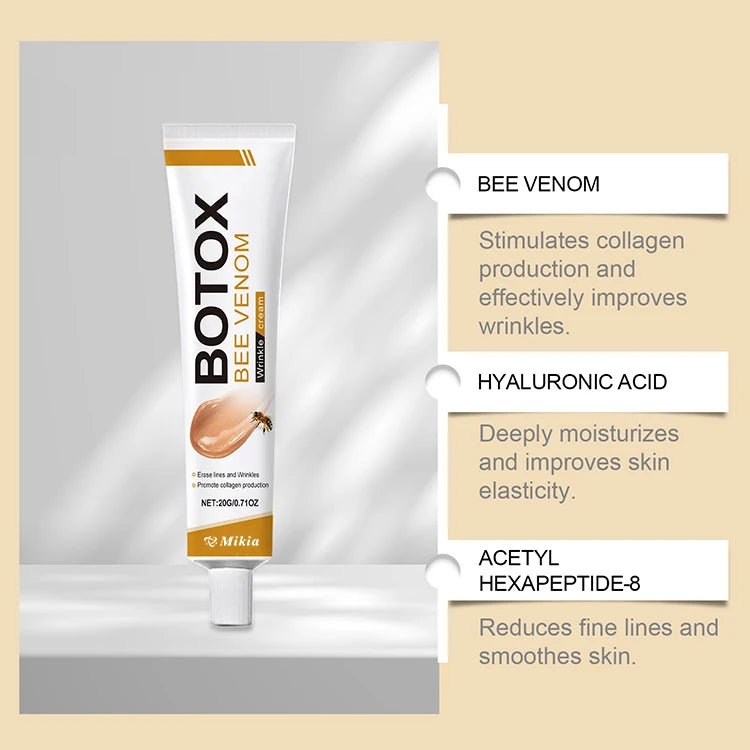 OUHOE Peptide Wrinkle Cream - Reduces Lines and Wrinkles, Promotes Collagen Production