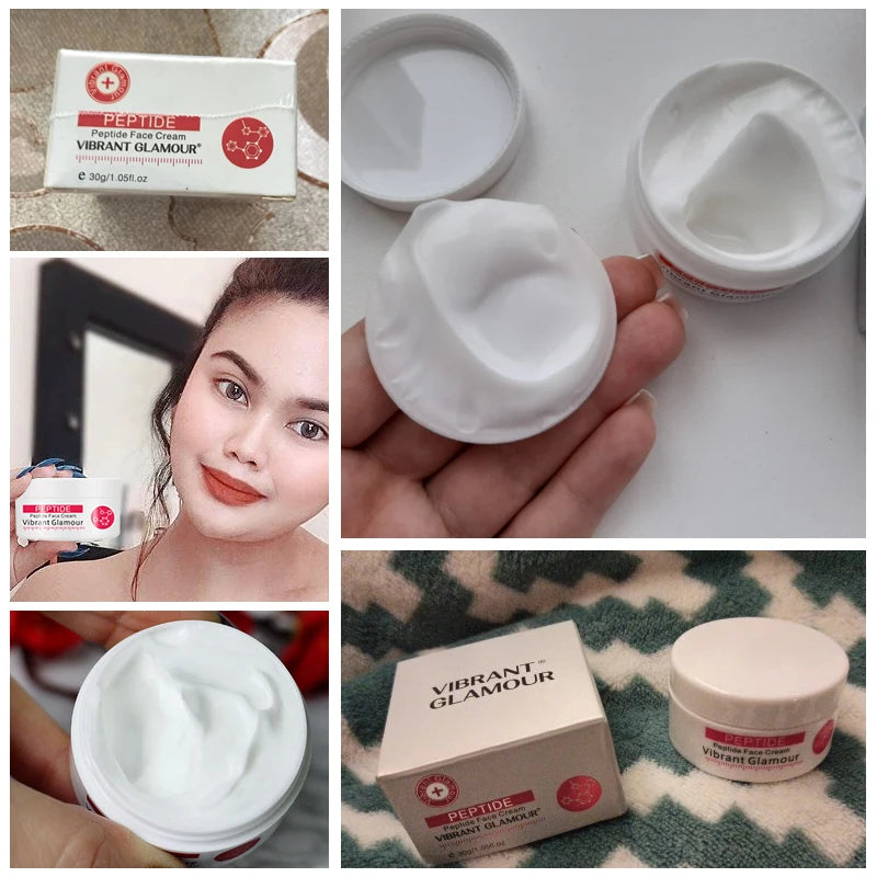 VIBRANT GLAMOUR Six Peptide Cream: Advanced Anti-Aging, Whitening & Firming Face Moisturizer