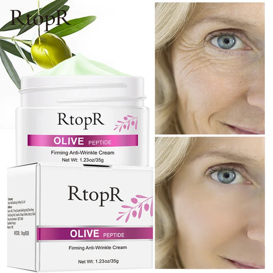 RtopR Olive Oil Peptide Anti-Wrinkle Firming Cream - Youthful Skin, Smooth Skin, Increased Elasticity