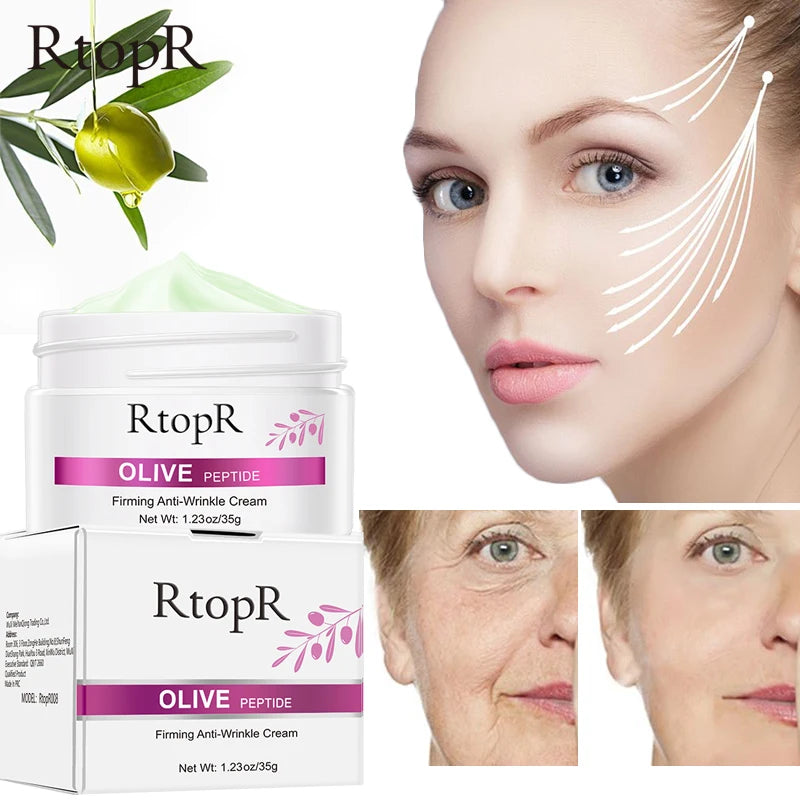 RtopR Olive Oil Peptide Anti-Wrinkle Firming Cream - Youthful Skin, Smooth Skin, Increased Elasticity