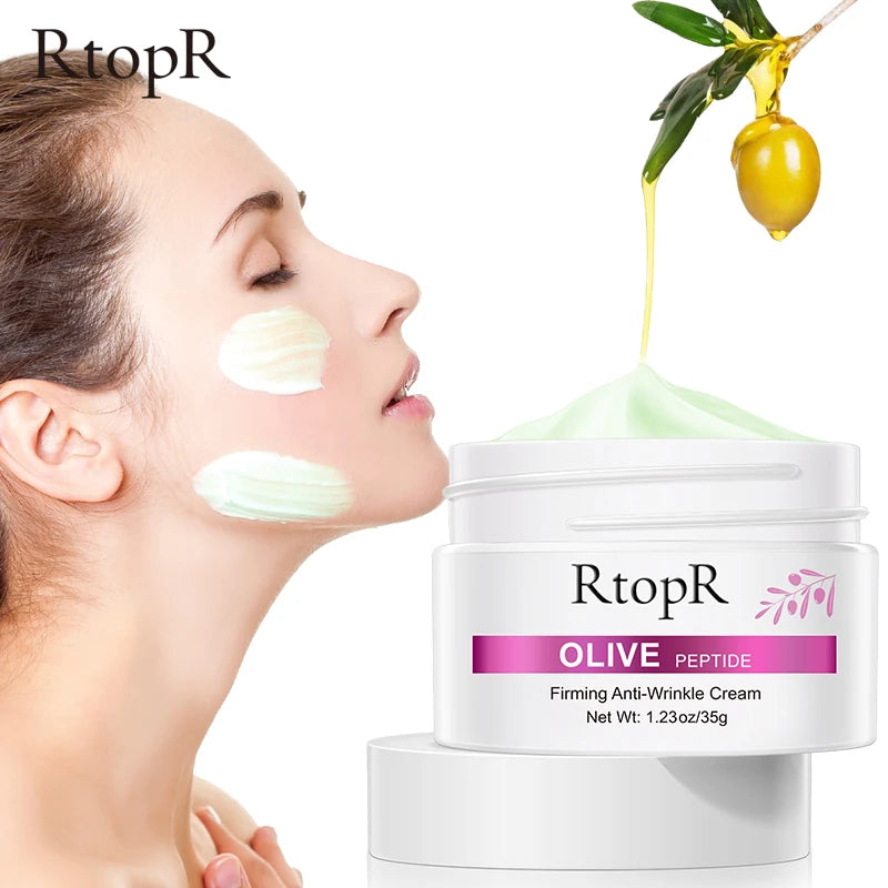 RtopR Olive Oil Peptide Anti-Wrinkle Firming Cream - Youthful Skin, Smooth Skin, Increased Elasticity