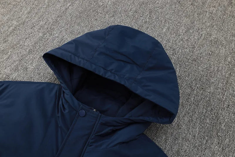 Palmeiras Logo Hooded Windbreaker Fabric Cotton Coat