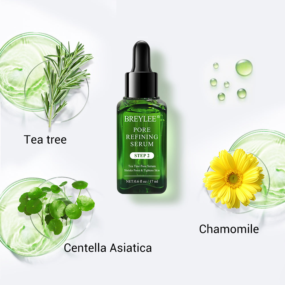 BREYLEE Tea Tree Pore Minimizing Serum – Oil Control & Skin Tightening Facial Serum - Buy 3 pay For 2