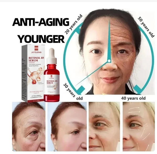 JAYSUNG Retinol Facial Essence – Hydrating & Wrinkle Fading Serum with Hyaluronic Acid (30ml) - Korean Skin Care Products