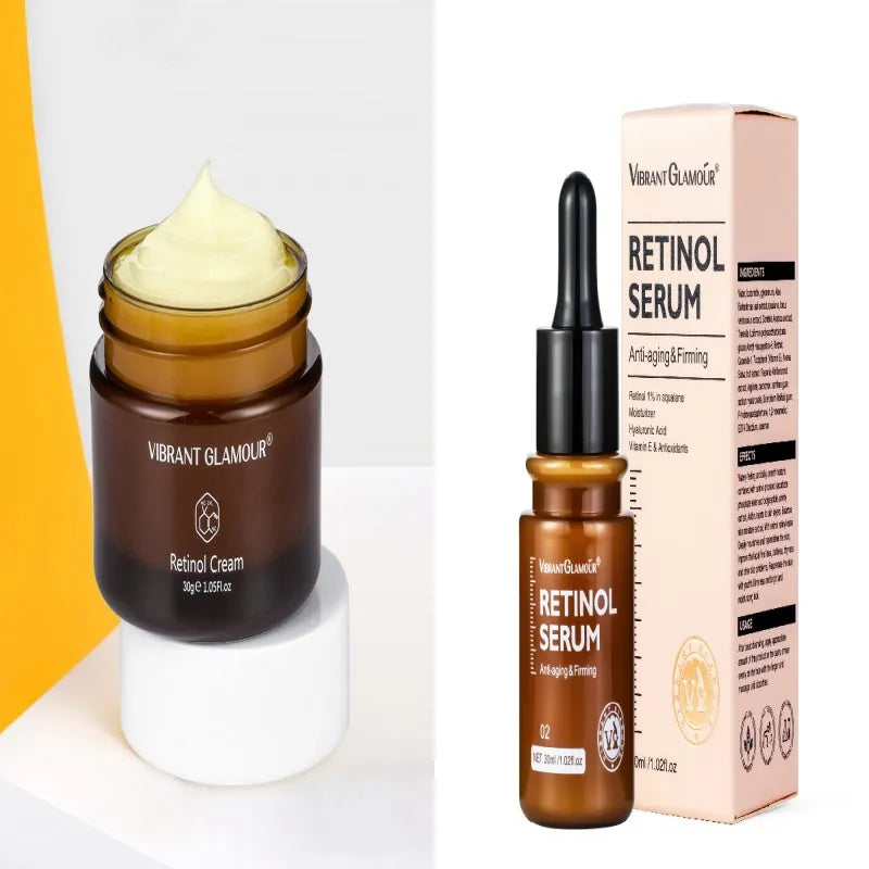 VIBRANT GLAMOUR Retinol Anti-Aging Cream / Eye Serum – Firming, Revitalizing & Wrinkle Reduction