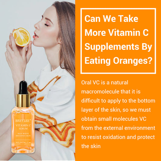 BREYLEE Vitamin C Brightening Face Serum – Dark Spot Remover & Whitening (15ml)- Buy More Pay Less