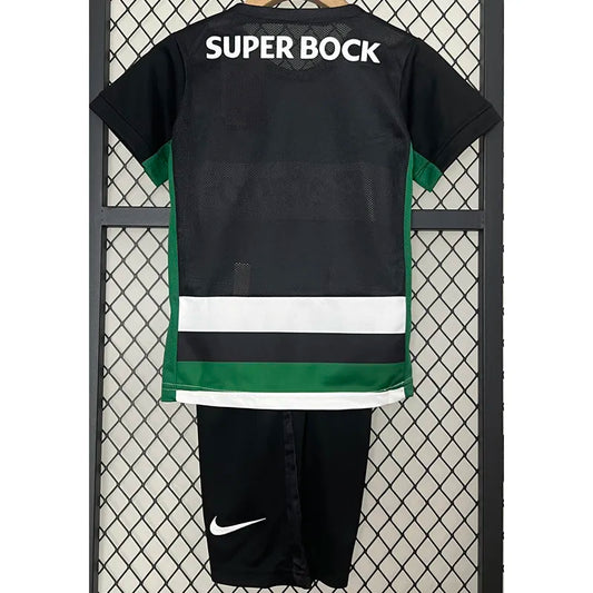 2025 Sporting Lisbon Home Kids Soccer Jersey