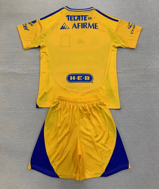 2025 Tigres UANL Home Kids Soccer Jersey