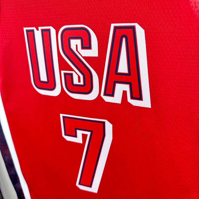 Team USA JAMES #6 Red NBA Jersey