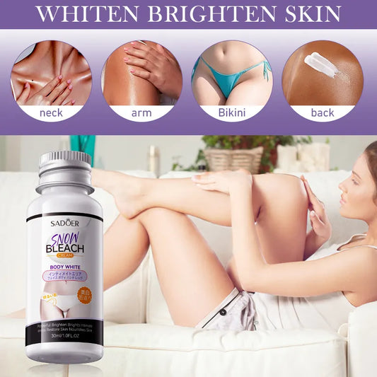 HOGI Whitening Cream Private Parts (Vagina) Underarm Bleaching Serum Whiten Butt Knee Brighten Inner Thigh Intimate Parts Dark Remove Melanin