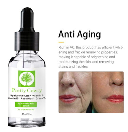 PRETTY COWRY Vitamin C Anti-Aging Serum – Brightening, Hydrating & Wrinkle Reducing (30ml)