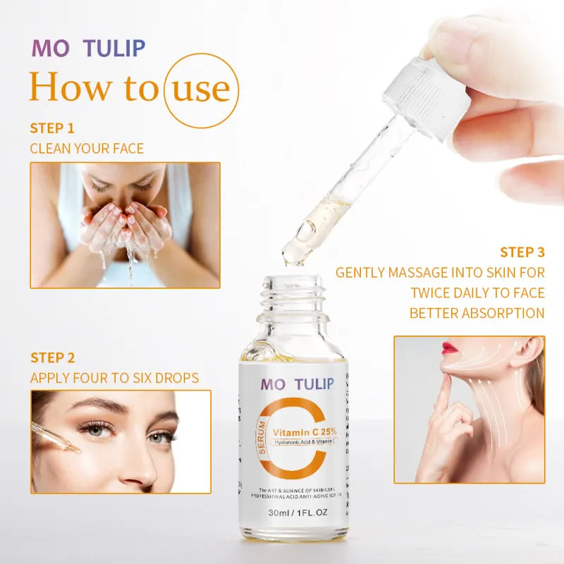 MO TULIP Hyaluronic Acid & Vitamin C Skin Firming Anti-Wrinkle Face Serum