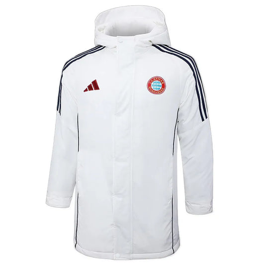 Bayern Logo Hooded Windbreaker Fabric Cotton Coat