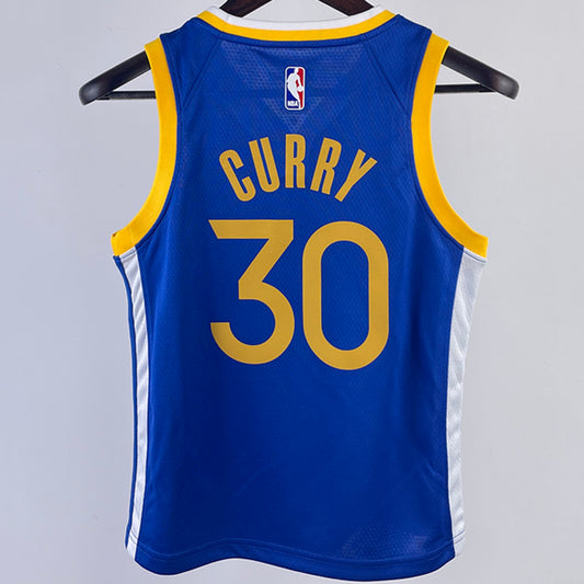 Golden State Warriors CURRY #30 Blue Kids NBA Jersey
