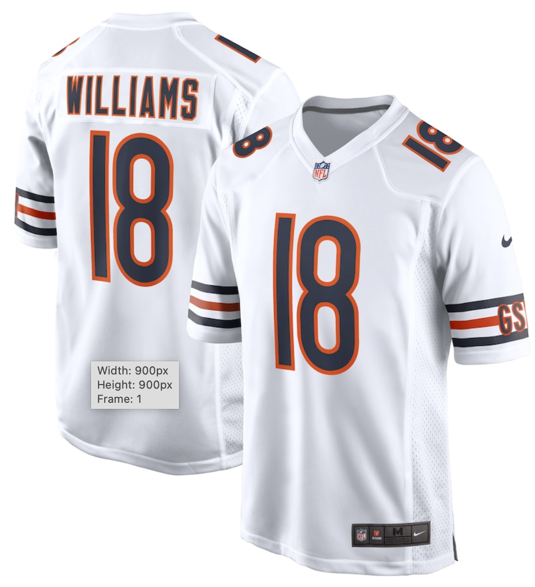 NFL Chicago Bears Williams, Odunze, Payton, Moore, Fields and Customize Name/Number Jerseys - Quality Fabric Jersey