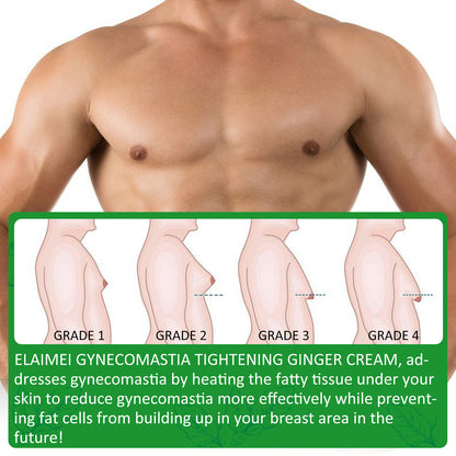 ELAIMEI Men's Gynecomastia Tightening Ginger Cream: Male Chest Fat Reduction & Firming Treatment (30ml)