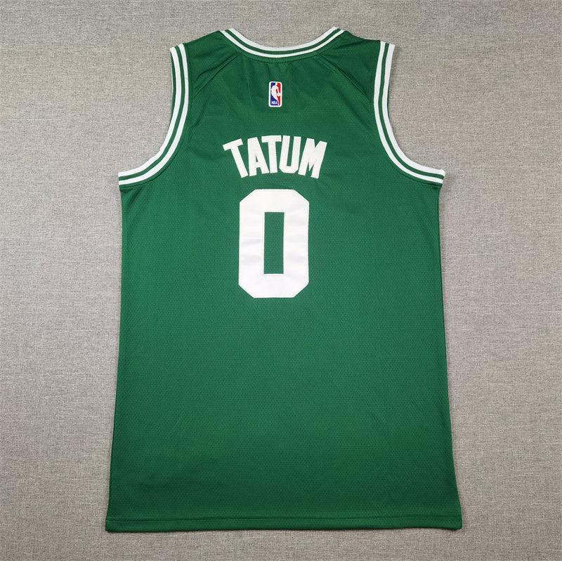 Boston CELTICS TATUM #0 White Top Quality Hot Pressing Green NBA Jersey