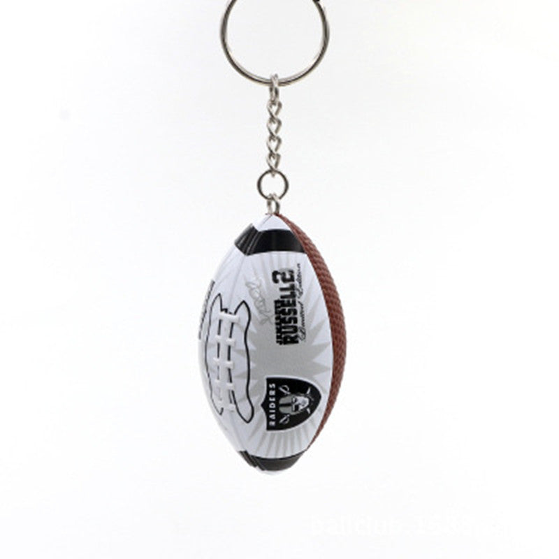 Football Rugby Keychain Bag Pendant