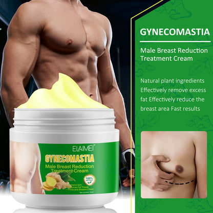 ELAIMEI Men's Gynecomastia Tightening Ginger Cream: Male Chest Fat Reduction & Firming Treatment (30ml)