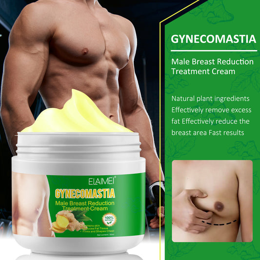 ELAIMEI Men's Gynecomastia Tightening Ginger Cream: Male Chest Fat Reduction & Firming Treatment (30ml)