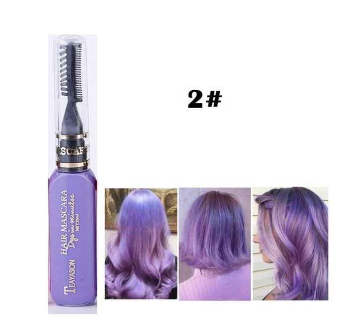 Temporary Hair Dye Mascara - 13 Colors Temporary Hair Dye Mascara Hair Dye Cream Non-toxic DIY Hair Dye Pen