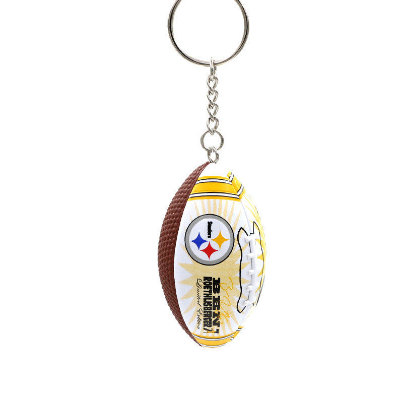 Football Rugby Keychain Bag Pendant