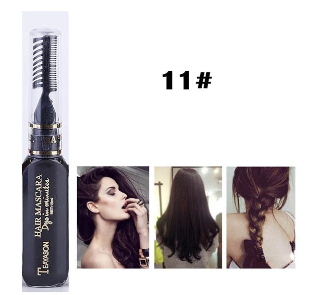 Temporary Hair Dye Mascara - 13 Colors Temporary Hair Dye Mascara Hair Dye Cream Non-toxic DIY Hair Dye Pen