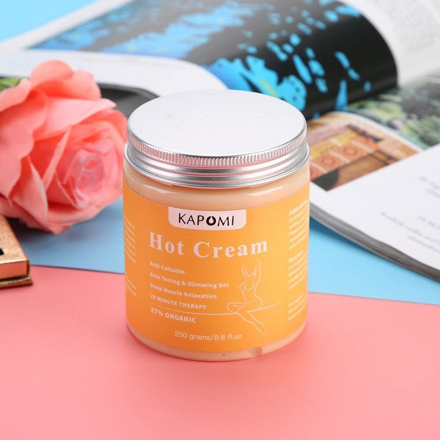 Hot Anti-Cellulite & Slimming Cream (250g) – Fat Burning & Skin Firming Lotion for All Body Types