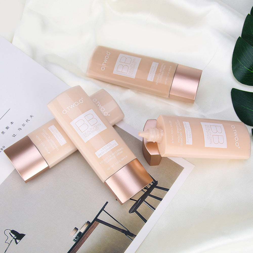 O.TWO.O Waterproof Moisturizing BB Cream & Liquid Foundation – Natural, Smooth Finish (30ML)